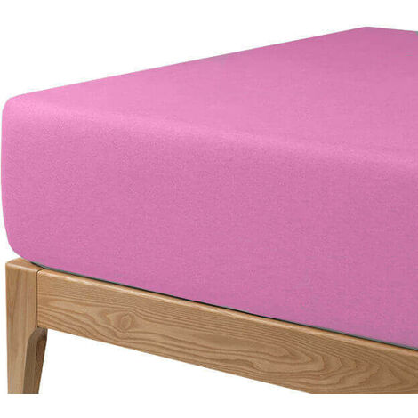 Sabana Bajera protectora transpirable hasta grosor 30 cm | 80cm - Rosa chicle