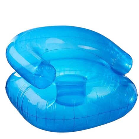 Canapé gonflable 70 x 70 x 45 cm, canapé flottant de piscine, capacité de 99,8 kg, siège confortable, canapé gonflable, chaise longue portable, design ergonomique pour les voyages à la plage