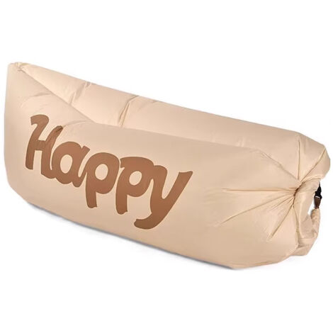 Canapé gonflable d'extérieur en tissu Oxford épais, peut s'asseoir et s'allonger pour le camping adulte, canapé à air portable avec sac de rangement-TONCHEAN