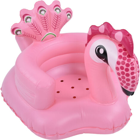 Canapé Gonflable Enfant Paon - Tabouret de Bain Bébé Multifonctionnel Apprentissage
