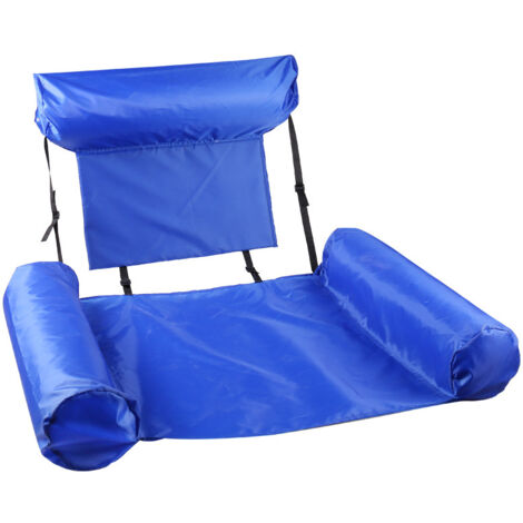 Canapé Gonflable pour Piscine ou Plage - 110 x 120 cm - Sofa Flottant Résistant - pour Bain de Soleil et Détente