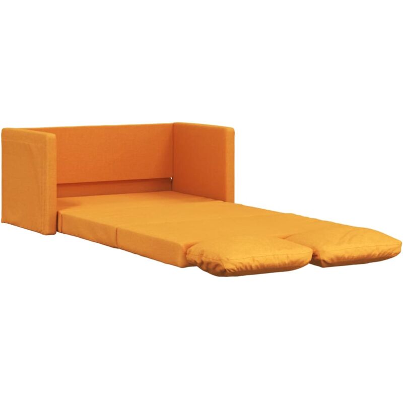 Vidaxl - Canapé-lit 2 en 1 jaune foncé 112x174x55 cm tissu