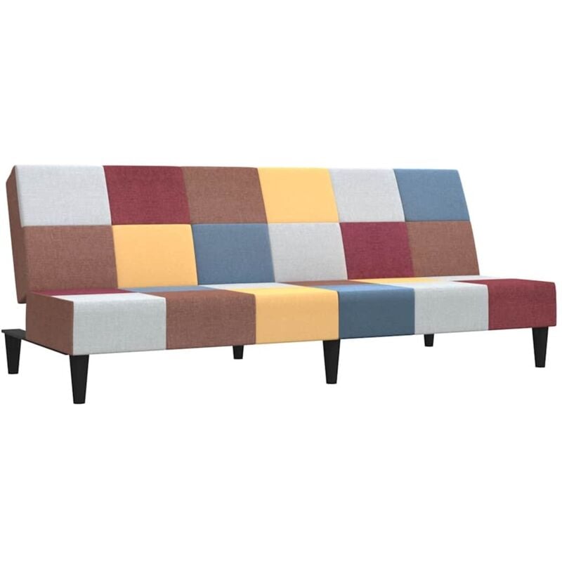 Vidaxl - Canapé-lit à 2 places tissu