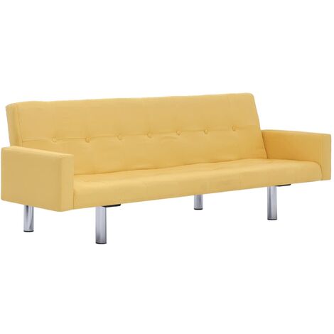 vidaXL Canapé-Lit Accoudoir Polyester Canapé Meuble Salon Plusieurs Couleurs