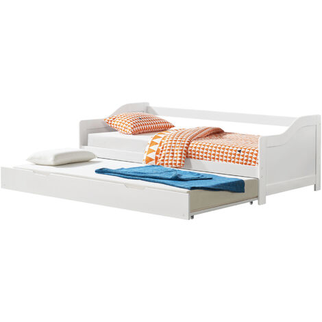 Canapé-lit avec deuxième lit amovible 90x200 cm Couleur : Gris foncé