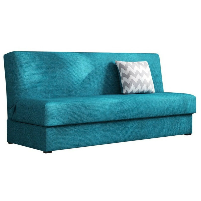 Mobilier1 - Canapé convertible Columbus 119, Enjoy 17 + Motif gris, Boîte de literie, 0, 80x175x80cm