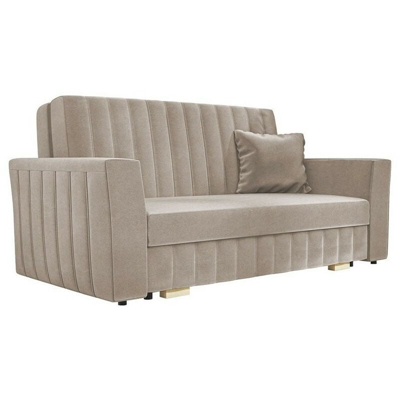 Mobilier1 - Canapé convertible Columbus 137, Paros 2, Boîte de literie, 0, 83x160x98cm, Mobilier déjà assemblé