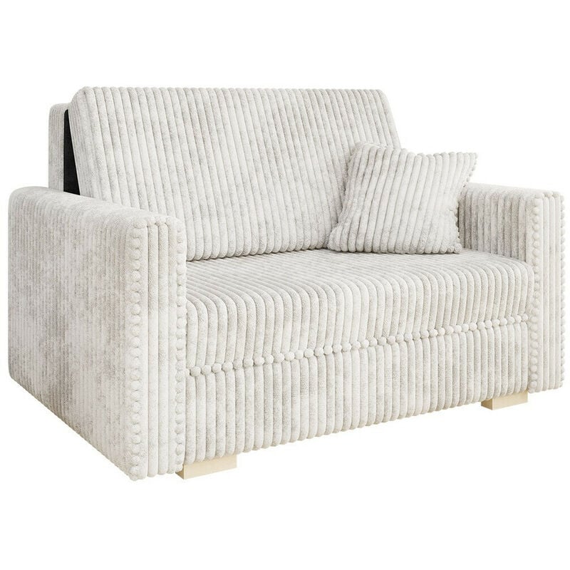 Mobilier1 - Canapé convertible Columbus 206, Tilia 01, Boîte de literie, 0, 85x133x100cm