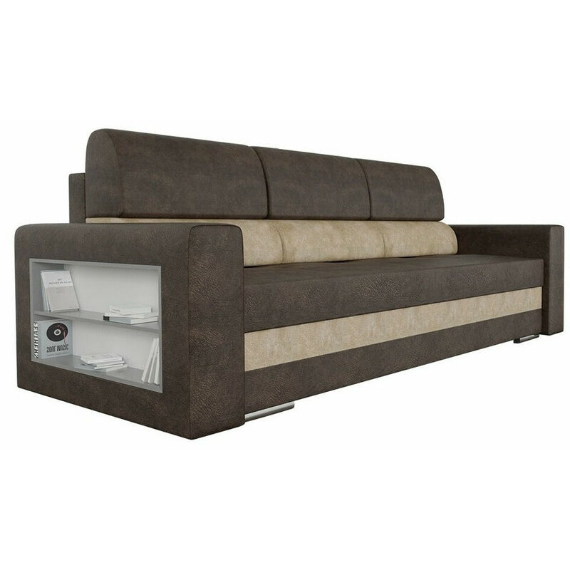 Mobilier1 - Canapé convertible Decatur 100, Forever 64 + Forever 61, Boîte de literie, 0, 88x236x92cm