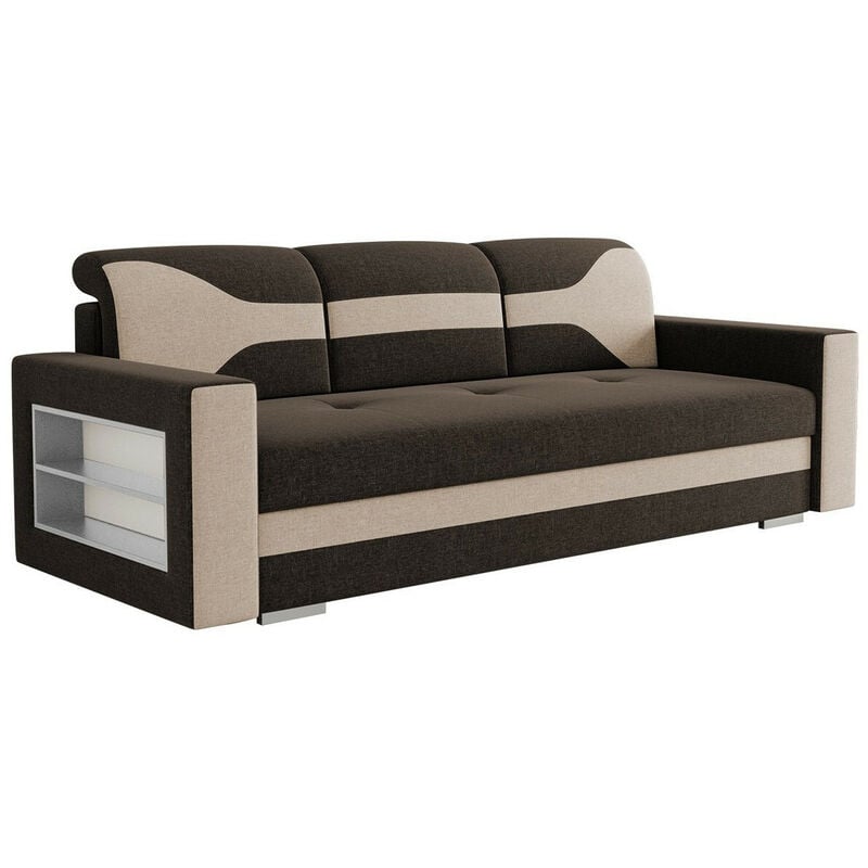 Mobilier1 - Canapé convertible Decatur 106, Twist 8 + Twist 2, Boîte de literie, 0, 88x236x92cm