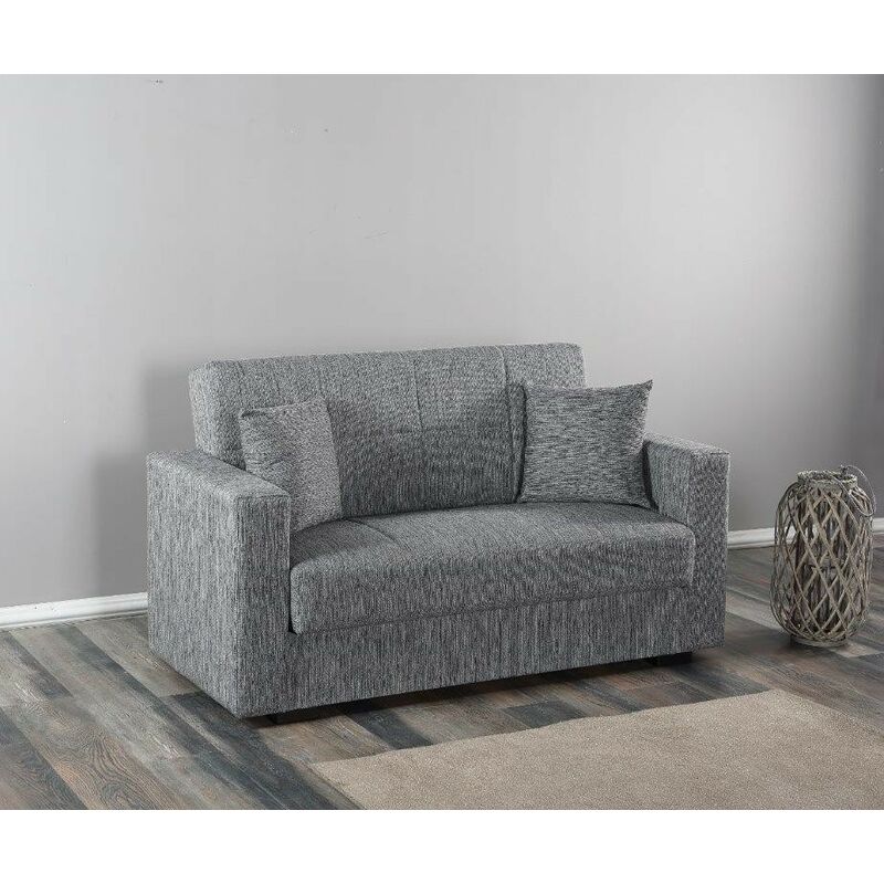 Canapé-lit deux places 152X85 cm Malaga couleur gris | gris
