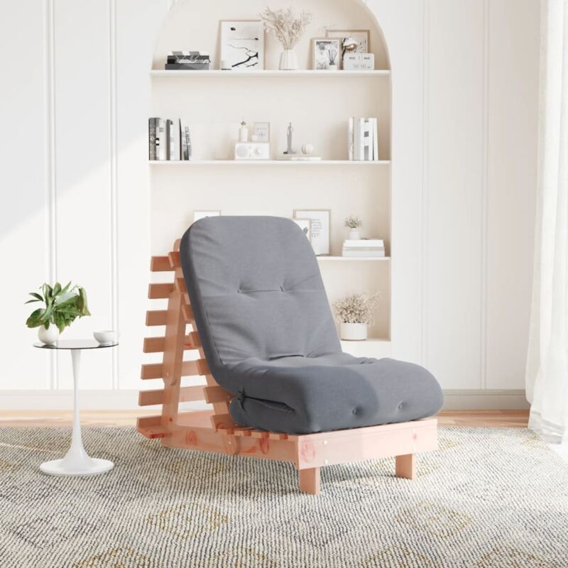 Vidaxl - Canapé-lit futon avec matelas 60x206x11 cm bois massif douglas