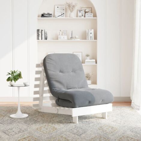 Canapé-lit futon avec matelas,Lit de jour,Lit de repos 70x206x11 cm bois massif de pin 765005