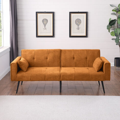 Canapé-lit futon rembourré 68'',modulaire pliable confortable,pour maison,dortoir,chambre bonus et espaces compacts