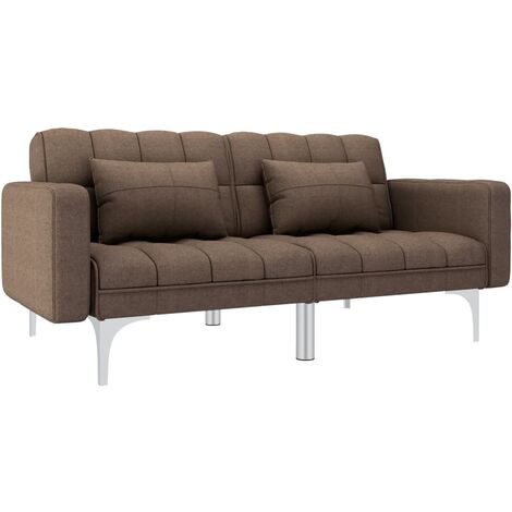 vidaXL Canapé-lit Tissu Canapé Convertible Sofa de Salle de Séjour Multicolore