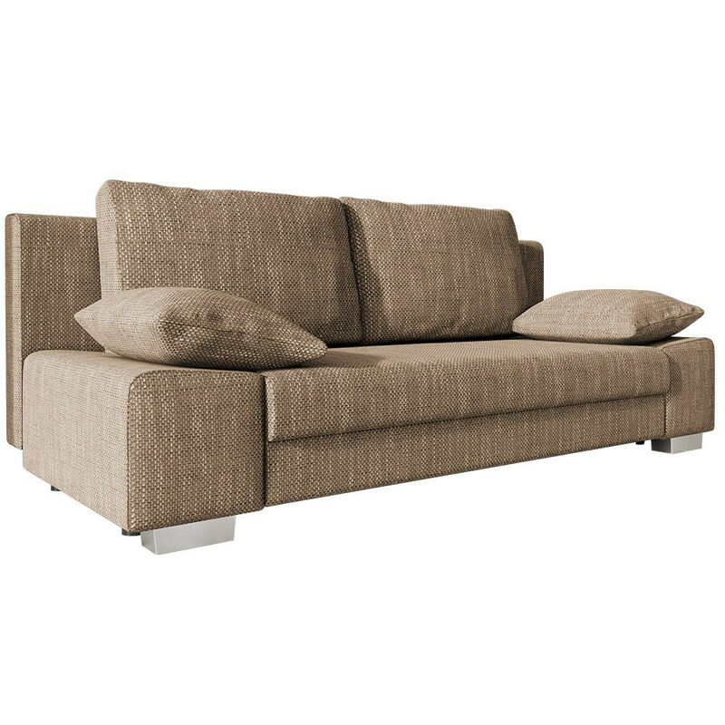 Mobilier1 - Canapé convertible Comfivo 145, Lawa 02, Boîte de literie, 0, 77x200x87cm