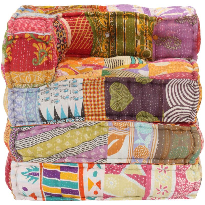 Pouf modulaire Patchwork Tissu