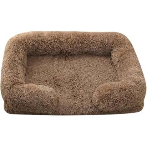 Canapé-lit pour animaux de compagnie, canapé chaud pour animaux de compagnie, adapté aux chats et aux chiens, avec housse amovible et lavable et fond antidérapant (taille L 80X53X15CM).
