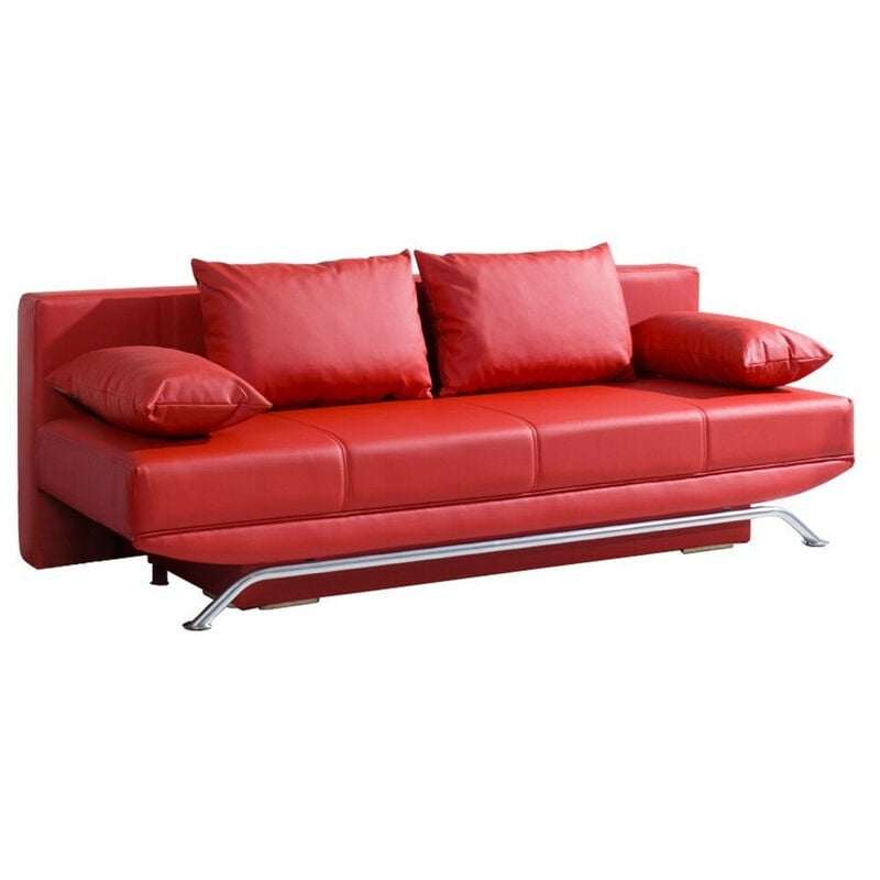 Mobilier1 - Canapé convertible Providence 100, Soft 010, Boîte de literie, 0, 85x200x100cm