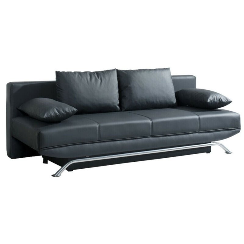 Canapé convertible Providence 100, Soft 020, Boîte de literie, 0, 85x200x100cm