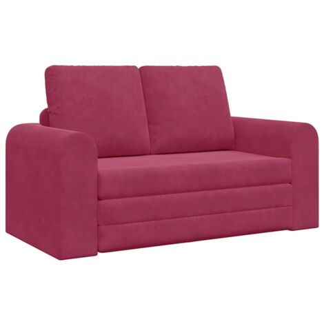 Canapé-lit，Canapé convertible Bordeaux 148 x 71 x 83 cm Velours CFW41318