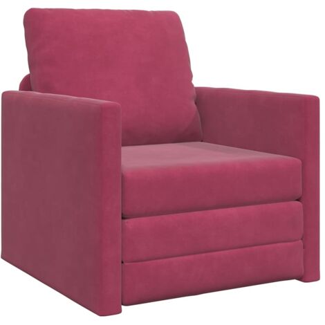 Canapé-lit，Canapé convertible Bordeaux 74 x 77 x 81 cm Velours CFW88583