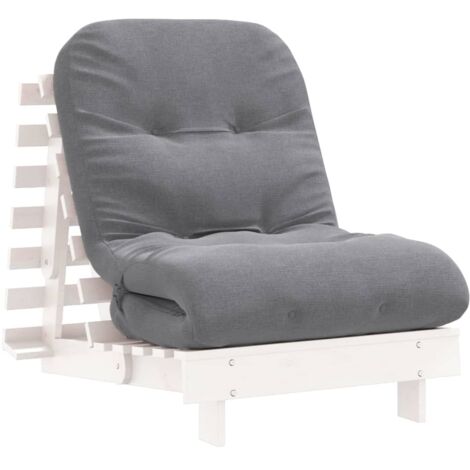 Canapé-lit，Canapé convertible futon avec matelas 70x206x11 cm bois massif de pin CFW82018