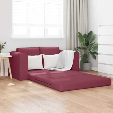 Canapé-Lit,Lit de jour,Lit de repos 60cm Bordeaux tissu