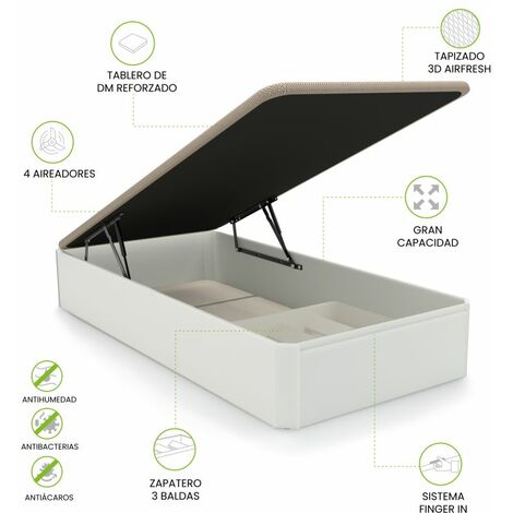 Canapé Luxury Plus 3D Blanco 90x190