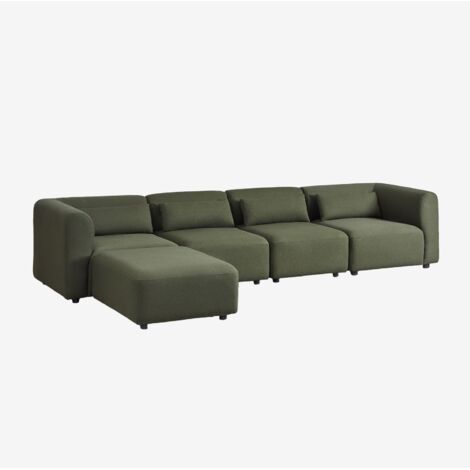 Canapé modulaire 4 pièces avec pouf Fogler SKLUM
