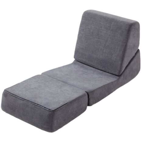 Canapé Multifunctional Convertible Flannelette Gris 99.00x73.00x68.00 ZIPSOFA