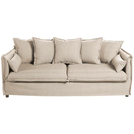 Canapé Odilon 3 places beige - Atmosphera créateur d'intérieur
