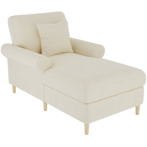 Canapé Padded relaxation chair foldable recliner XXL large Velvet Beige 133.00x87.00x90.00 ZIPSOFA Canapé