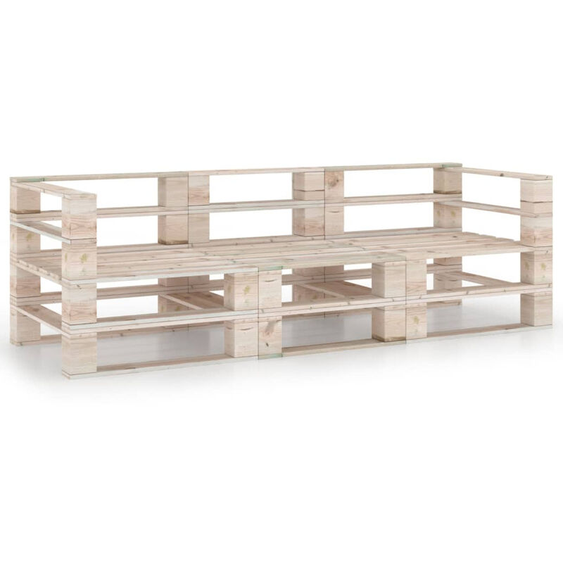 Canape palette a 3 places de jardin Bois de pin