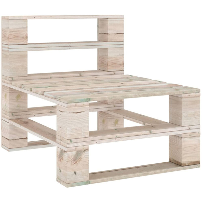 Canape palette de milieu de jardin Bois de pin impregne