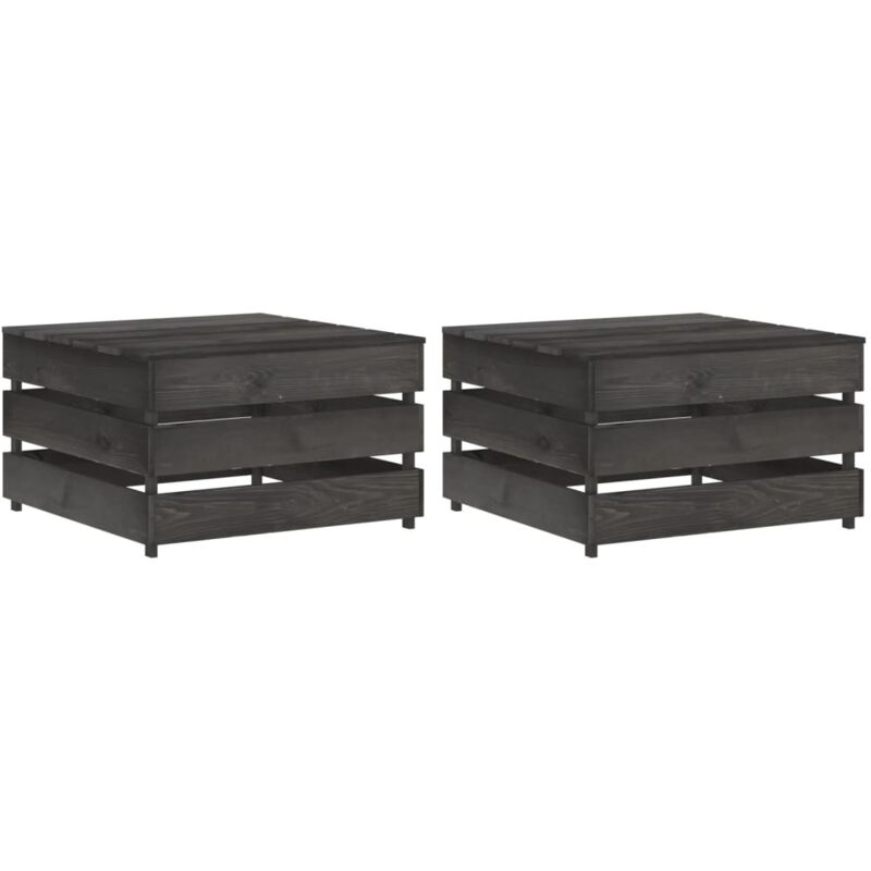 Maisonchic - Tables palette de jardin 2 pcs, Tables d'extérieurs, Table de café Bois de pin imprégné TOGP92841 design in