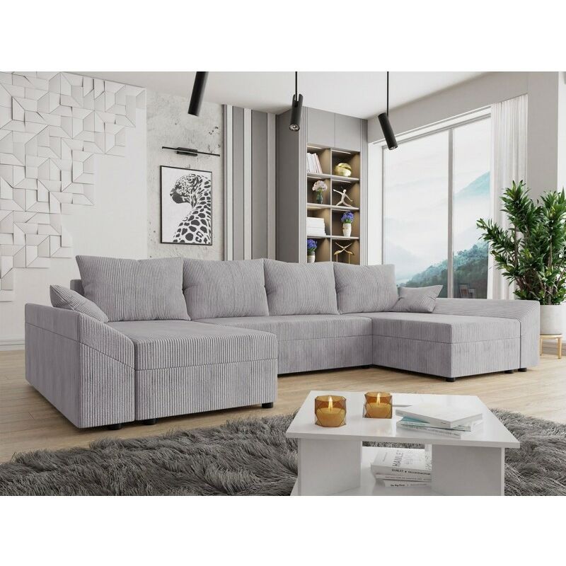 Canapé d'angle Gris Design Confort Promotion