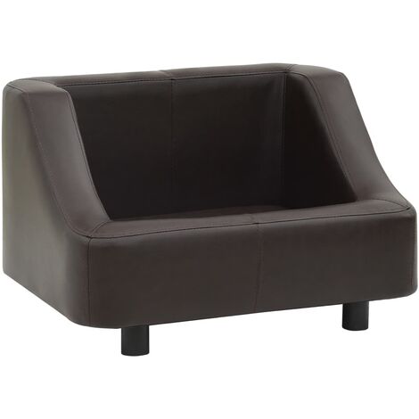 vidaXL Canapé pour Chien Similicuir Sofa pour Chat Chiots Animaux Multicolore