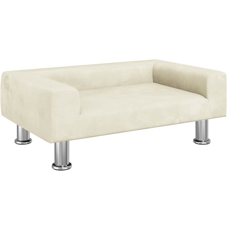 Vidaxl - Canapé pour enfants crème 70x45x26,5 cm velours