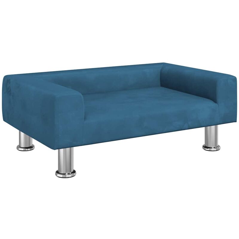 Vidaxl - Canapé pour enfants bleu 70x45x26,5 cm velours