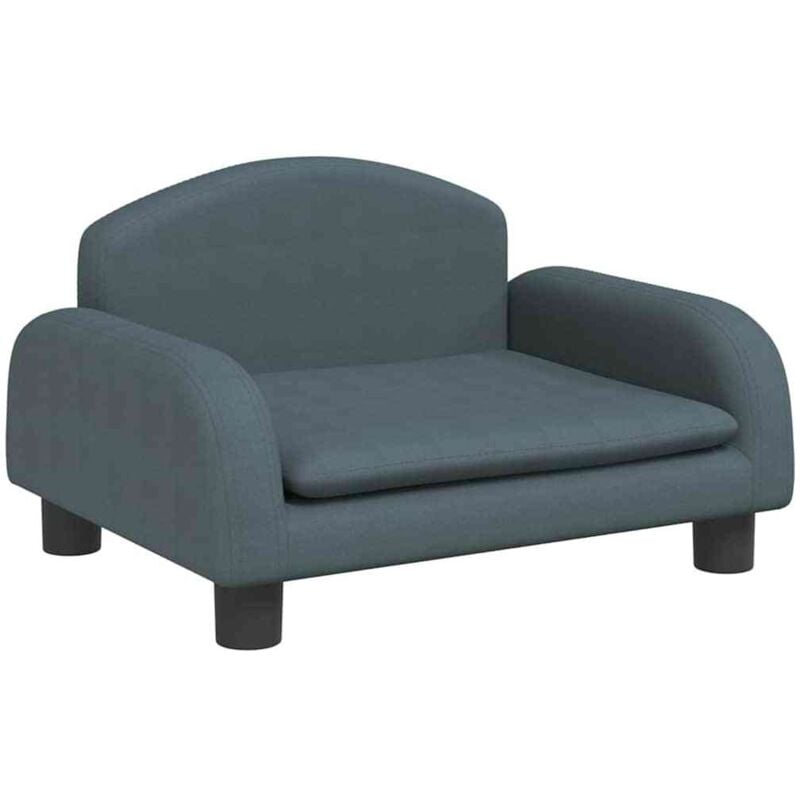 Canapé pour enfants gris foncé 50x40x30 cm tissu Vidaxl