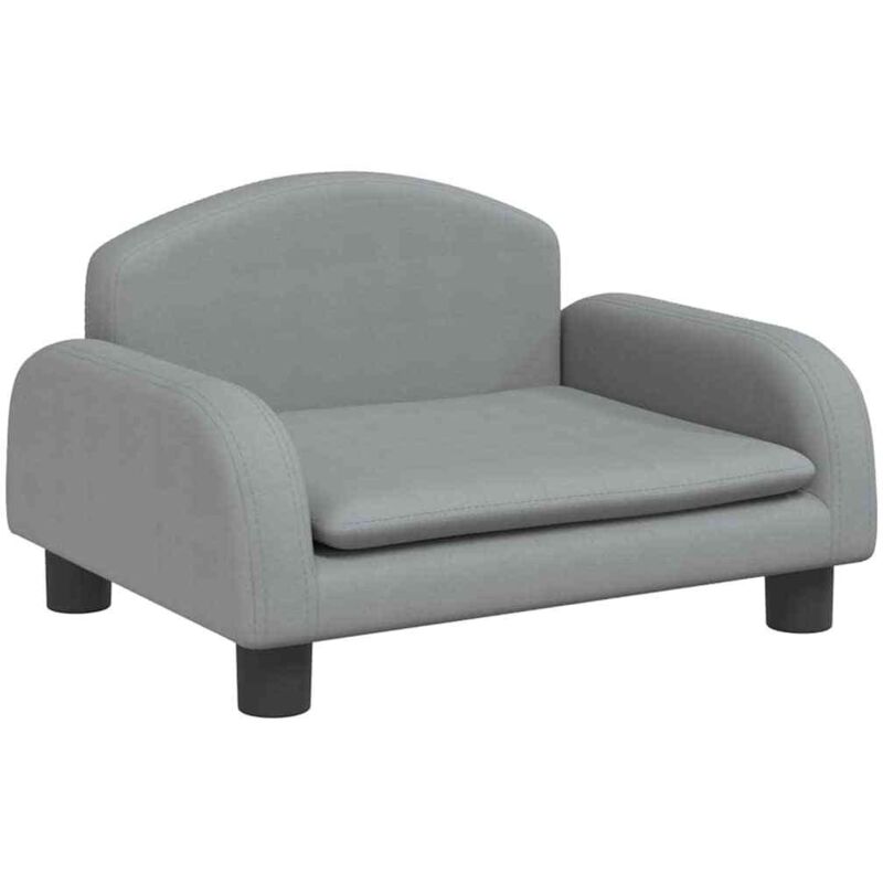 Canapé pour enfants gris clair 50x40x30 cm tissu Vidaxl