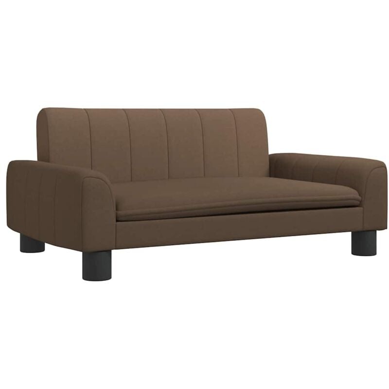 Vidaxl - Canapé pour enfants marron 70x45x30 cm tissu