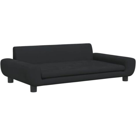 Canapé pour Enfants Noir 100x54x33 cm Velours