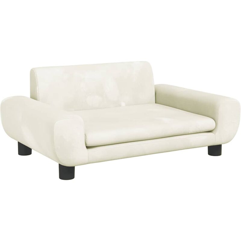 Vidaxl - Canapé pour enfants crème 70x45x33 cm velours