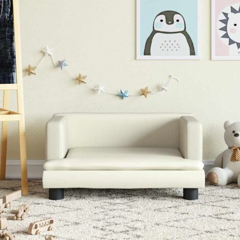 Canapé pour enfants，Canapé de Salon，Fauteuil Club crème 60x40x30 cm similicuir DGBDF532792 MaisonChic