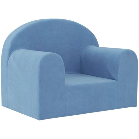 Canapé pour enfants，Sofa pour Salon，Banquette bleu peluche douce CDS43690