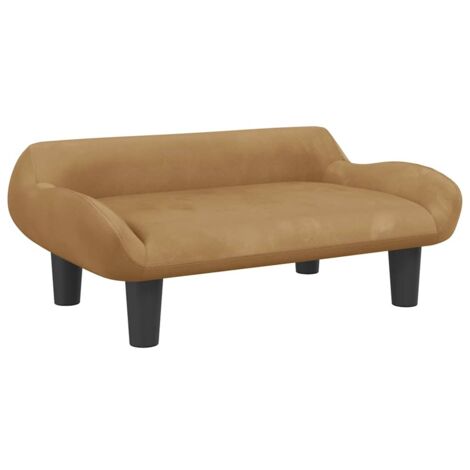 Canapé pour enfants，Sofa pour Salon，Banquette marron 70x40x24 cm velours CFW510453