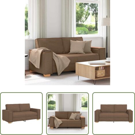 Canapé XL 2 Places VidaXL - Gris, 200 Cm, Neuf, Emballage D'origine