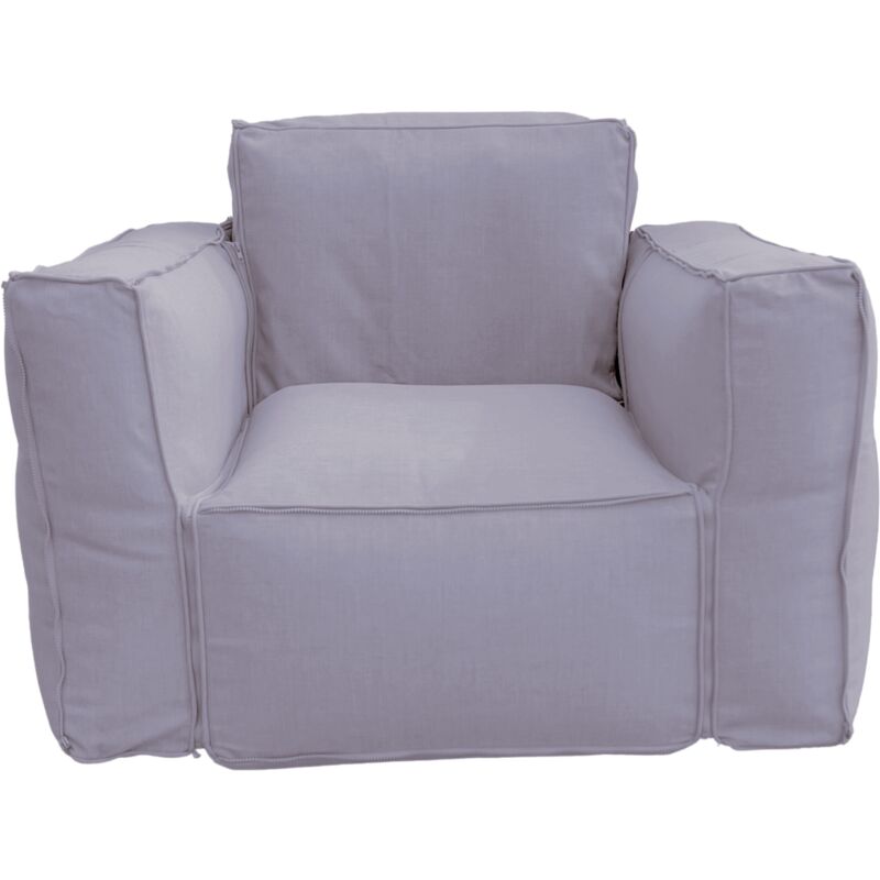 Deco Arts - Canapé salon de jardin modulable 90x75x65cm Gris galet